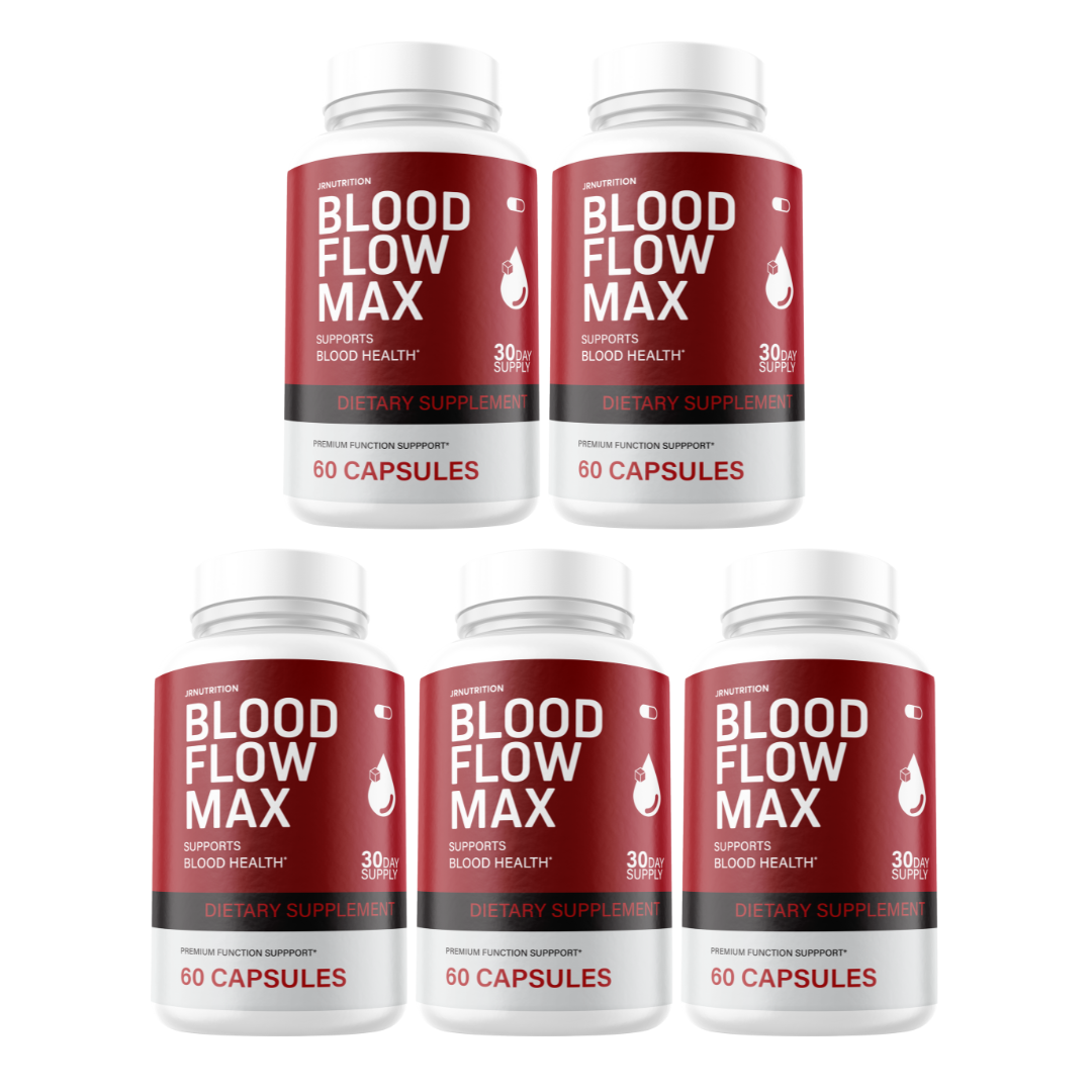 Blood Flow Max - Blood Formula Dietary Supplement (5 Pack)